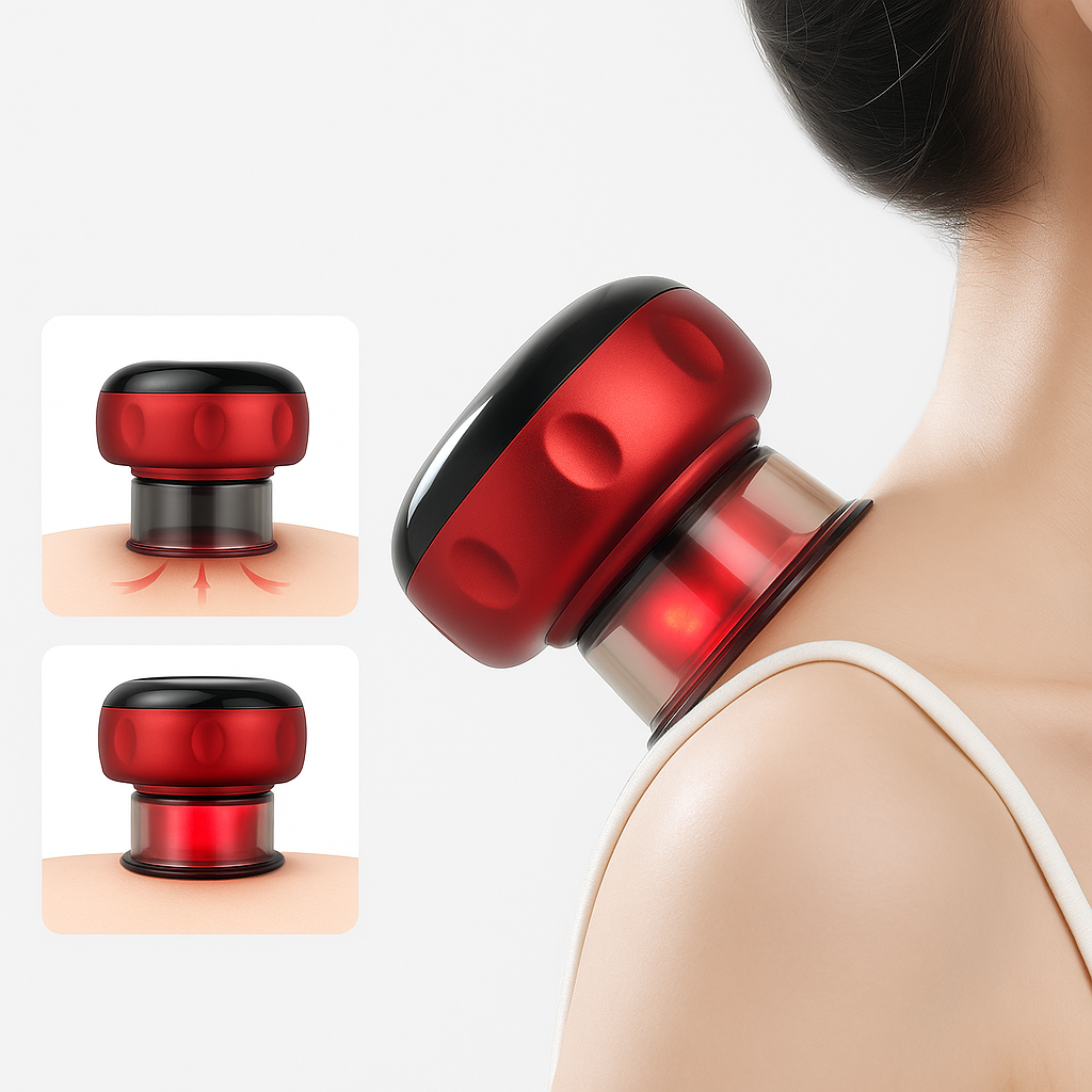 Smart Cupping - מכשיר עיסוי חכם בוואקום עם חימום