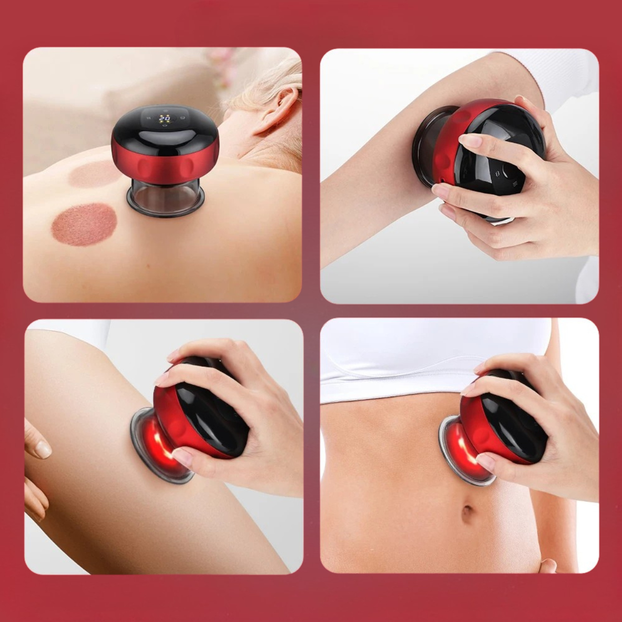 Smart Cupping - מכשיר עיסוי חכם בוואקום עם חימום