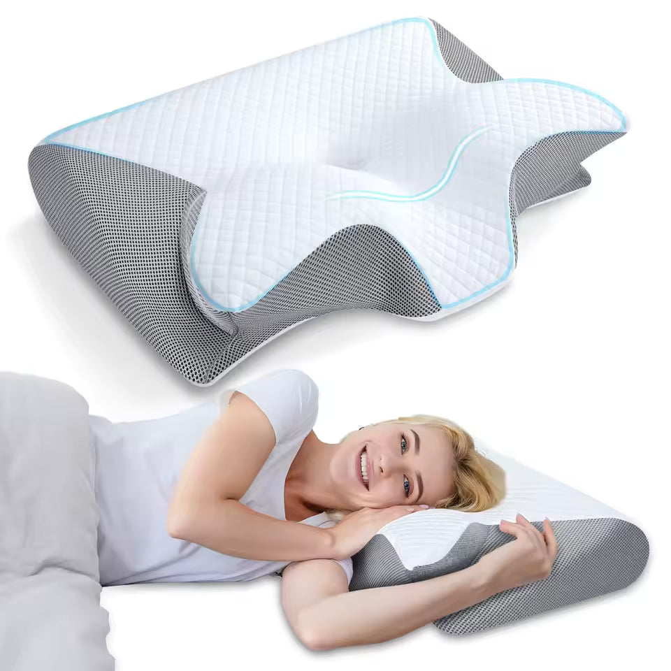Butterfly Pillow - כרית אורטופדית לתמיכה מושלמת בצוואר ובעמוד השדרה